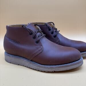 Red Wing 595 Chukka Vintage Leather Lace Up Work Boots Mens 8 D Very Nice